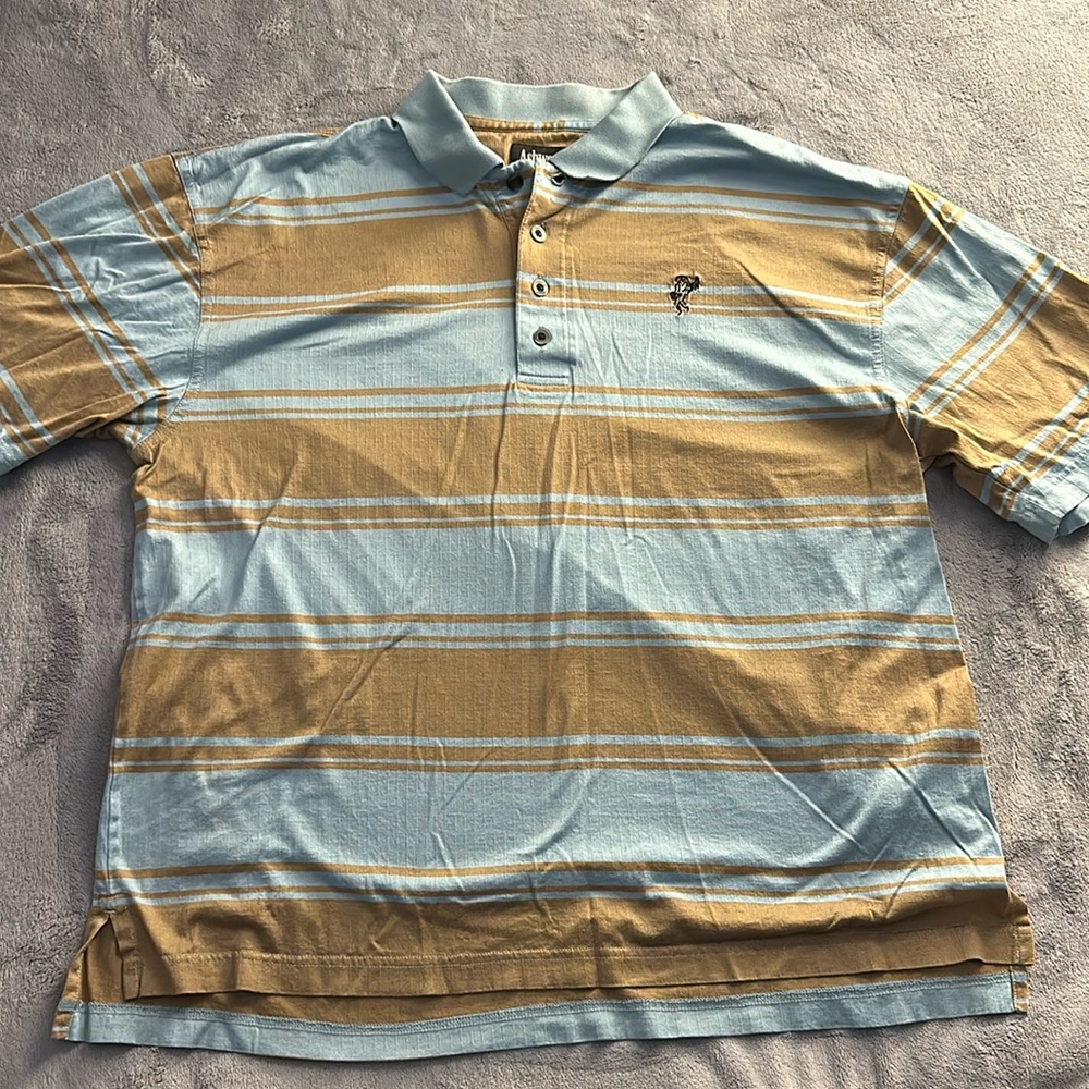 Ashworth striped polo